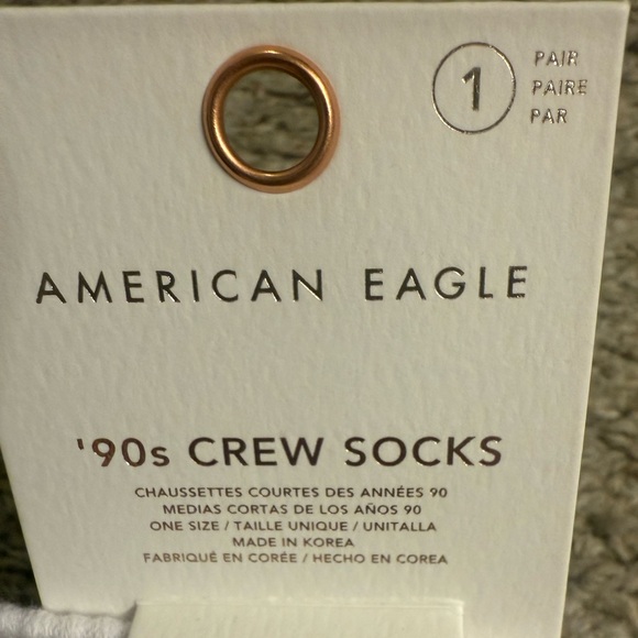 American Eagle AE Have a Good Day & Flower Smiley® Colorful ‘90s Crew Socks Set - Picture 11 of 15